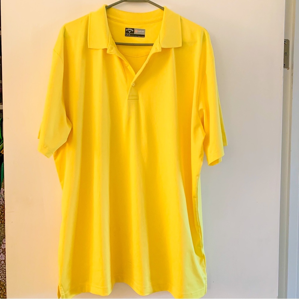 Yellow Callaway Golf Polo Men’s Large